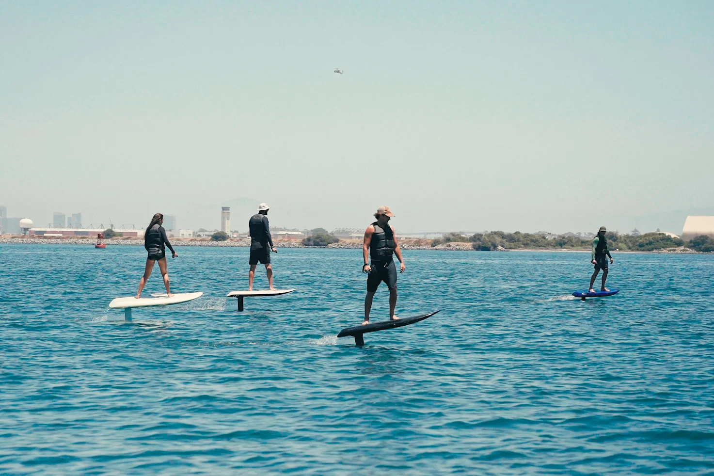 Fliteboard PRO Series 6 eFoil in flight at San Diego — superyacht-grade eFoils 2026
