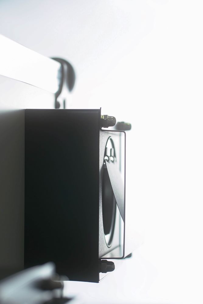 Gas ventilation system inside a RACLAN lithium battery safety cabinet