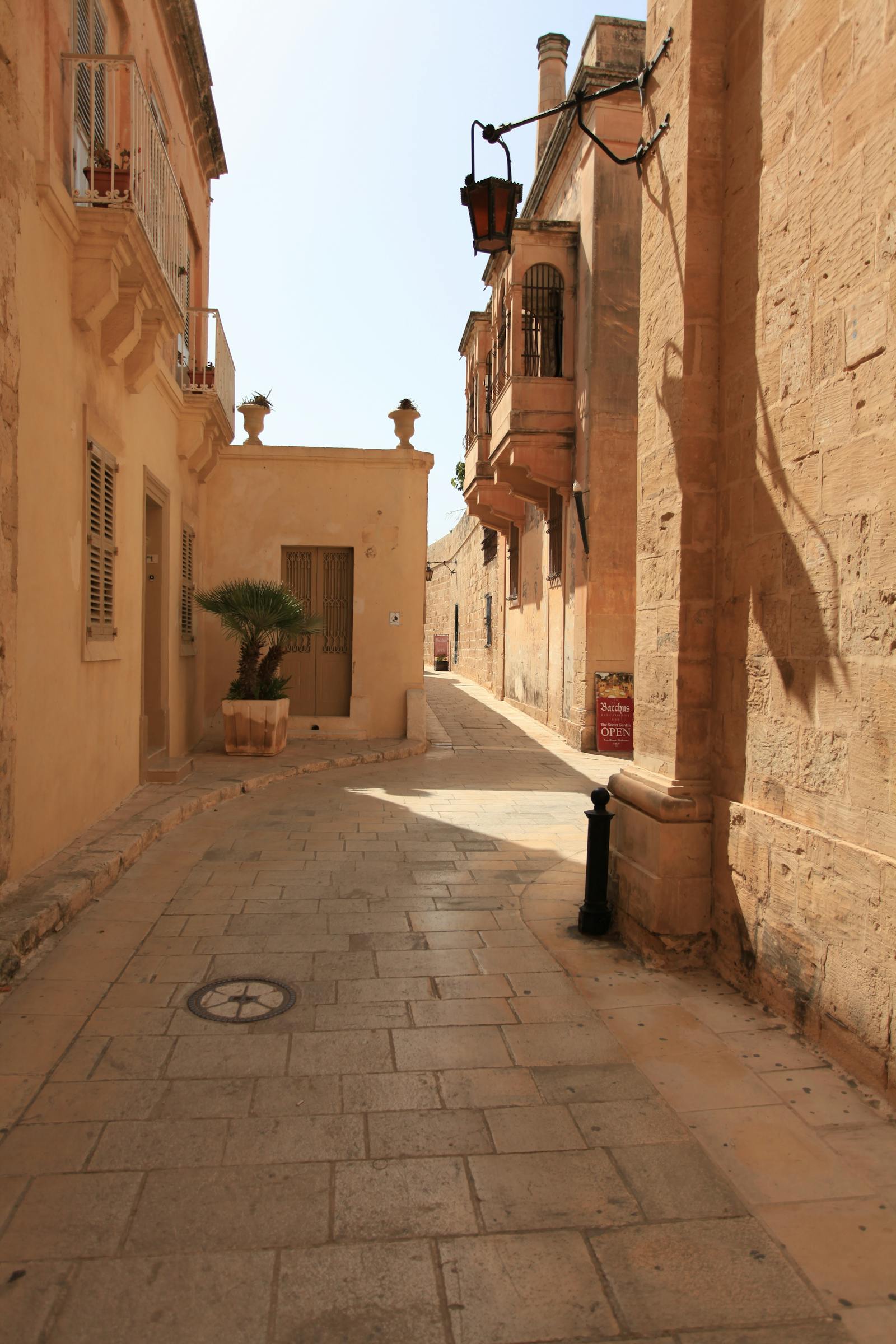Private guide gesturing in Mdina