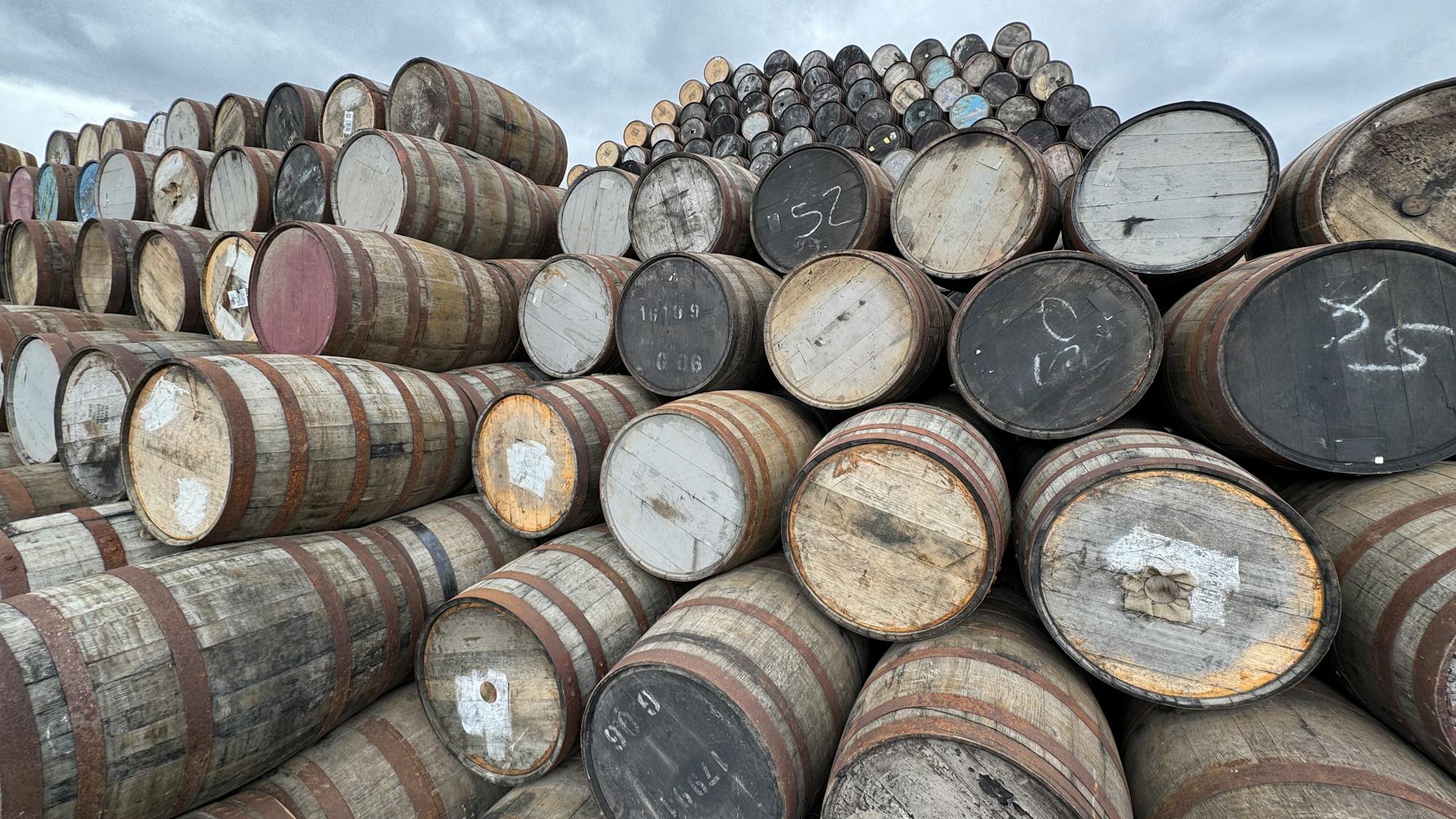 Whisky cask warehouse interior &mdash; Mercer Yachting curated whisky sourcing